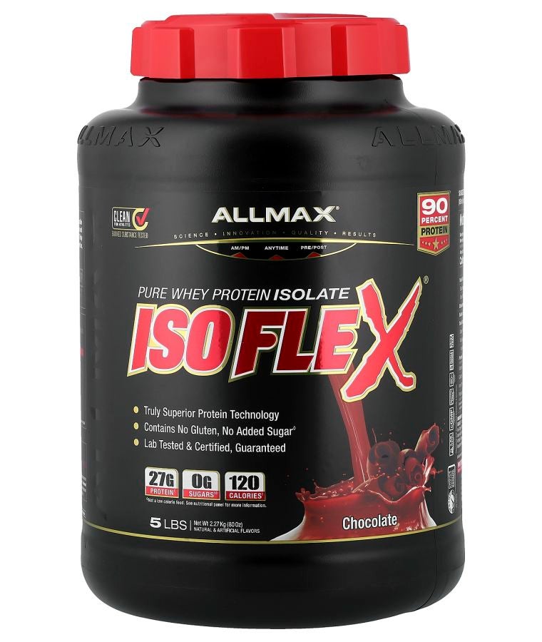 Allmax ISOFLEX® Pure Whey Protein Isolate Chocolate 5 lbs (2.27 kg)