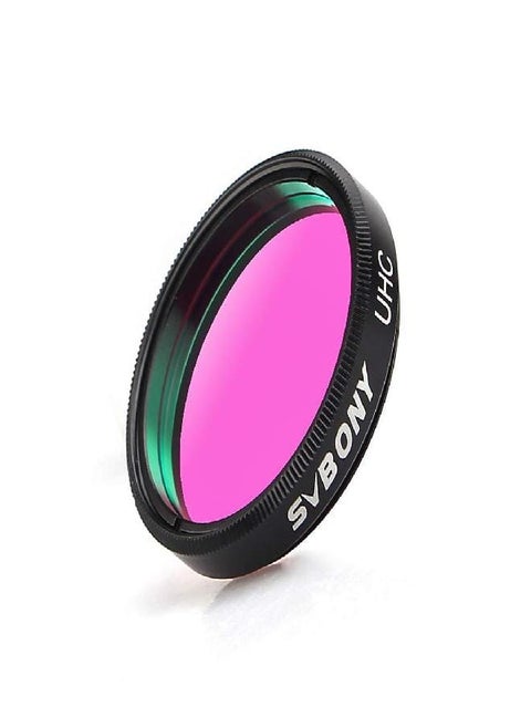 Telescope Filter 1.25 inches UHC Filter Astrophotography to Improve The Image Contrast Reduces Light Pollution (1.25 inch)