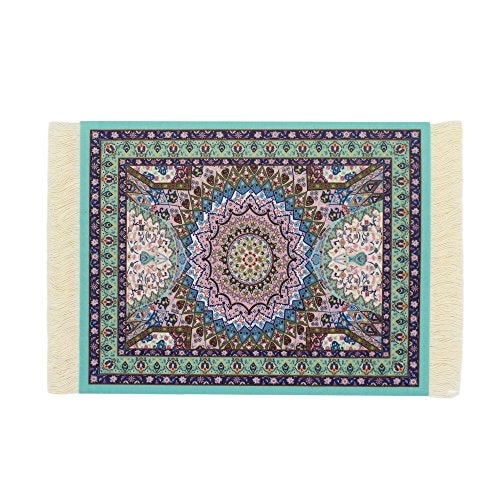 kotoyas Persian Style Carpet Mouse Pad, Several Images (Blue Heart) - Image 1