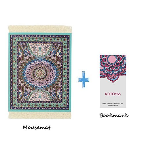 kotoyas Persian Style Carpet Mouse Pad, Several Images (Blue Heart) - Image 2