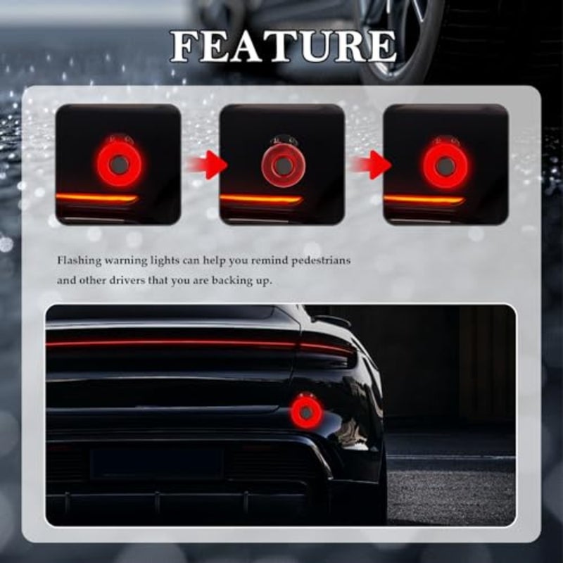12V-24V Backup Car Alarm with Flashing LED Light, 105dB Back Up Alarm for Truck Car SUV, Universal Cars Exterior Accessories with Alert Cars Horn Replacement Bracket - Image 4