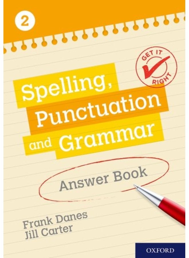 Get It Right KS3 11 14 Spelling Punctuation and Grammar Answer Book 2 - Paperback