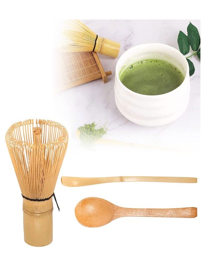 advion 3 Piece Traditional Handmade Matcha Tea Whisk Set with Matcha Stirrer and Bamboo Spoon Tea Ceremony Accessories for Home Use Daily Tea Preparation Gift - Image 1