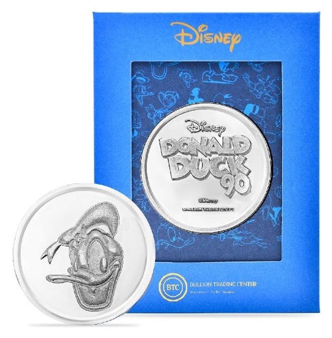 BTC Disney 50 Grams Donald Duck Silver Coin 999.0 Silver - Image 1