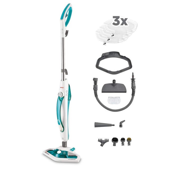 VAPORETTO SV450_DOUBLE 2 IN1 STEAM MOP WITH HANDHELD CLEANER EXTRA CLOTHS VAPORFORCE BRUSH 13 ACCESSORIES