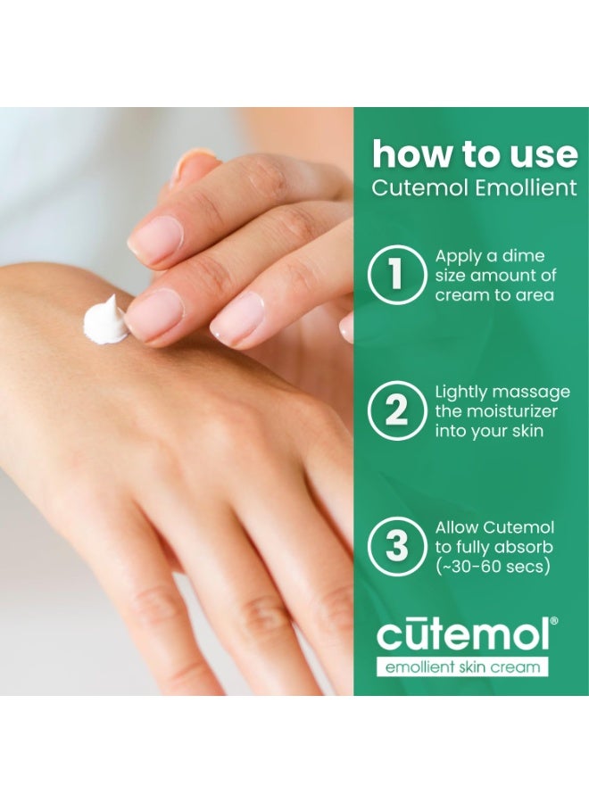 Cutemol Emollient Moisturizing Cream - Serious Moisturizer Lotion Balm for Recovering Dry, Damaged Skin - Hydration for Cracked Hands and Feet, Eczema, Psoriasis, and Raw Skin (2 oz) - Image 5