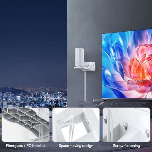 XLTTYWL Orbi WiFi 7 Wall Mount Kit, Orbit 7 Mount Bracket Optimize Space Compatible with Orbi Wi-Fi 7 Mesh Systems & All Net Gear Nighthawk Wi Fi 7 Routers(RBEWMB-10000S) (White, 2 Pack) - Image 2