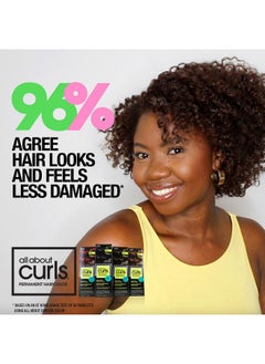 ALL ABOUT CURLS 3B Wavy Navy Permanent Hair Color (Prep + Protect Serum & Hair Dye For Curly Hair) 100% Grey Coverage Nourished & Radiant Curls  - Image 2