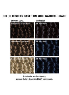 ALL ABOUT CURLS 3B Wavy Navy Permanent Hair Color (Prep + Protect Serum & Hair Dye For Curly Hair) 100% Grey Coverage Nourished & Radiant Curls  - Image 5