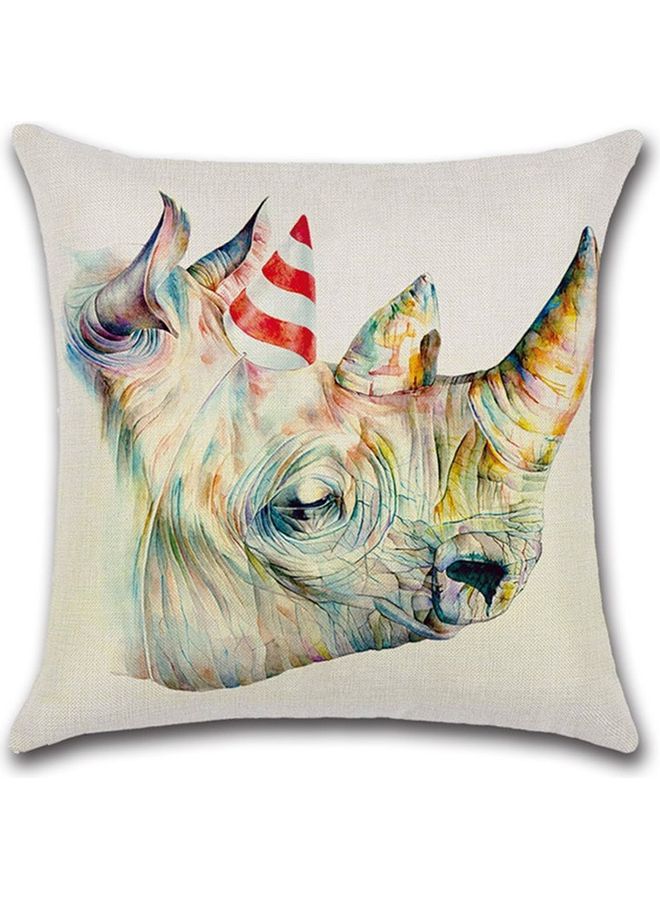 NIBEMINENT 3D Animal Printed Cushion Cover Multicolour