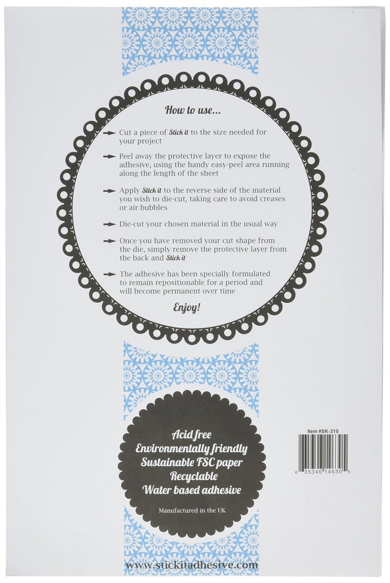 Stick It Large Size die-Cut Adhesive (5 Sheet Pack - 8" x 12") - Image 2