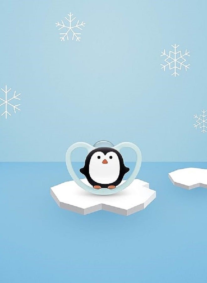 نوك سبيس تقويم الأسنان سيليكون 0-6 أشهر، البطريق والثعلب، عبوة من 2 - Image 5