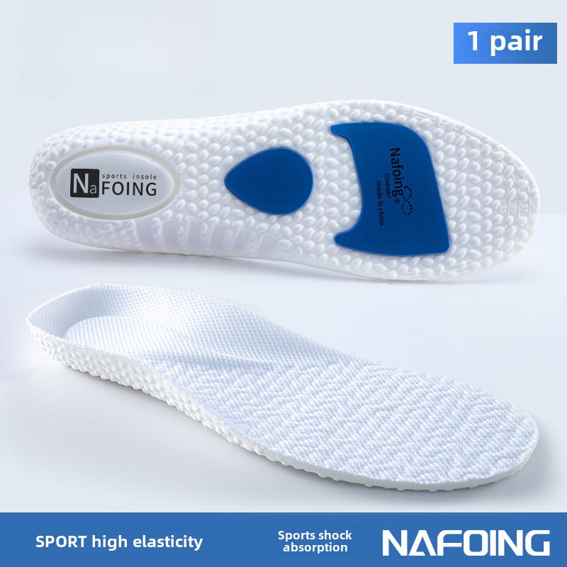 High Elastic Shock-Absorption Insoles for Sports White