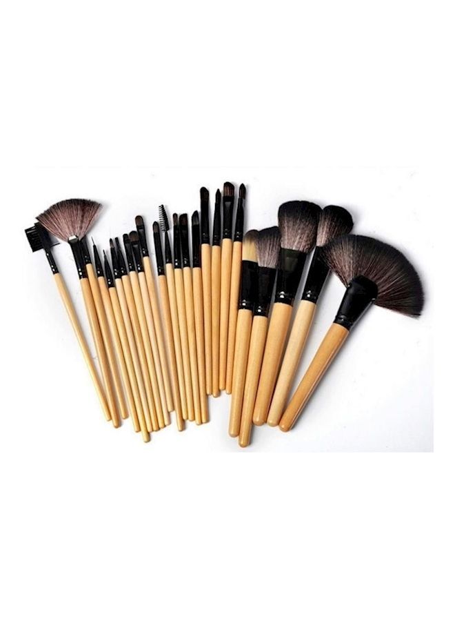 NIBEMINENT 24-Piece Hair Makeup Brush Set Burlywood