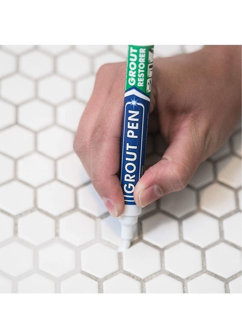 ZVEV 8pcs Grout Pen White Tile Paint Marker Waterproof Tile Grout Colorant and Sealer Pen - Image 3