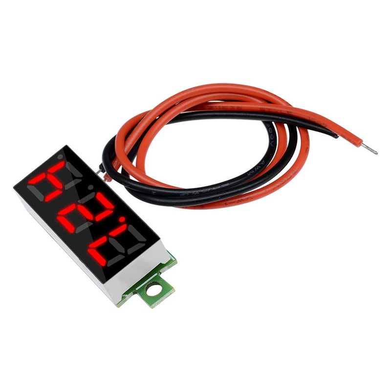 diymore 10pcs Mini Digital Voltage Meter DC 2.5~30V 0.28" 2 Wire Digital Voltmeter Gauge Tester Red LED Display Panel Mount Car Motorcycle Battery Monitor Led - Image 5