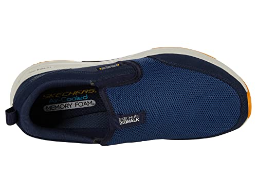 Skechers Go Walk Outdoor - Athletic Slip-On Trail Hiking Shoes with Air Cooled Memory Foam Navy/Yellow - Image 4