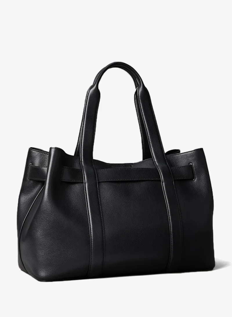 CALVIN KLEIN Casual Buckle Medium Tote