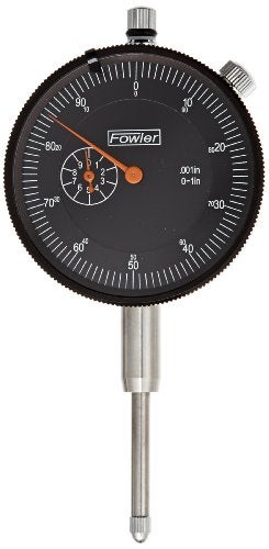 Fowler 52-520-109-0, Adg Dial Indicator With 0-1" Measuring Range (Black) - Image 1