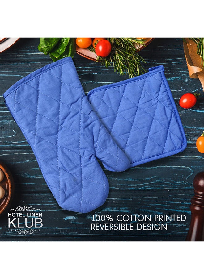 Princess - 2-Piece Gloves/Oven Mitt And Pot Holder Set Sage Blue - Image 1
