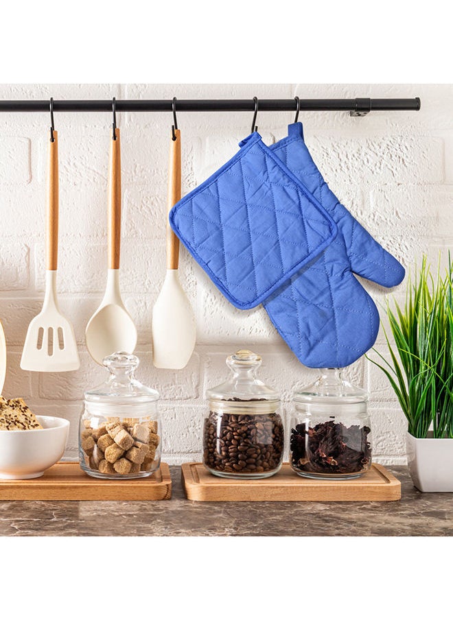 Princess - 2-Piece Gloves/Oven Mitt And Pot Holder Set Sage Blue - Image 1