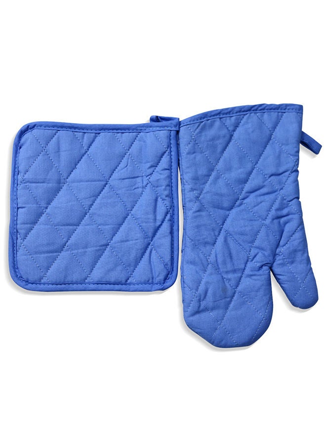Princess - 2-Piece Gloves/Oven Mitt And Pot Holder Set Sage Blue - Image 1