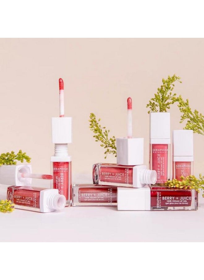 Seraphine Botanicals - Seraphine Botanicals Berry + Juice - 100% Vegan Lip Gel Tinted Gloss 0.20 fl oz (Rose Currant) - Image 1