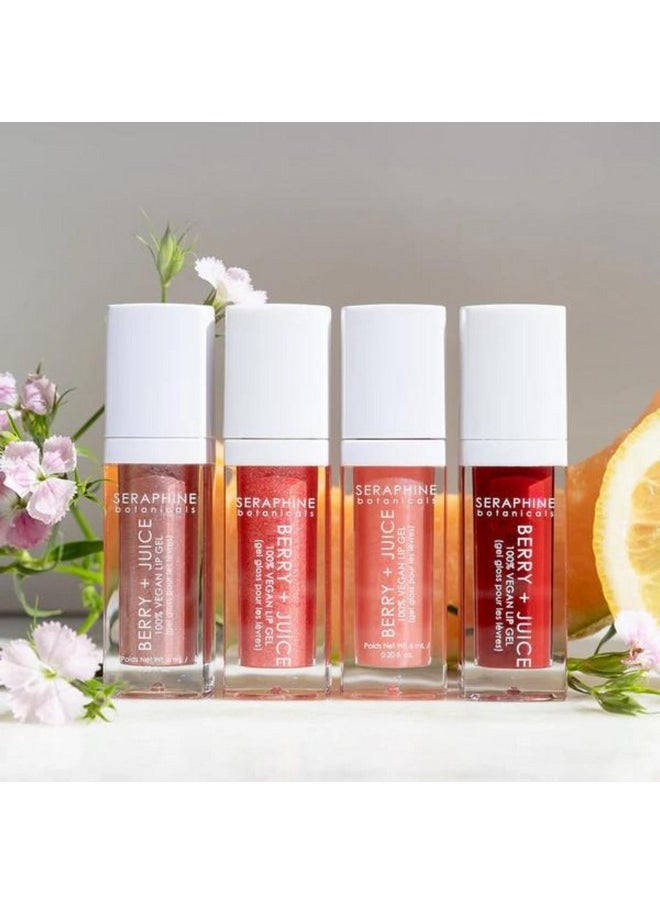 Seraphine Botanicals - Seraphine Botanicals Berry + Juice - 100% Vegan Lip Gel Tinted Gloss 0.20 fl oz (Rose Currant) - Image 1