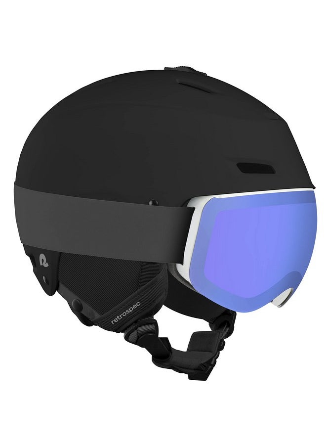 Retrospec - Zephyr Ski & Snowboard Helmet For Adults Adjustable With 9 Vents Abs Shell & Eps Foam Matte Black Medium 55.559Cm - Image 1