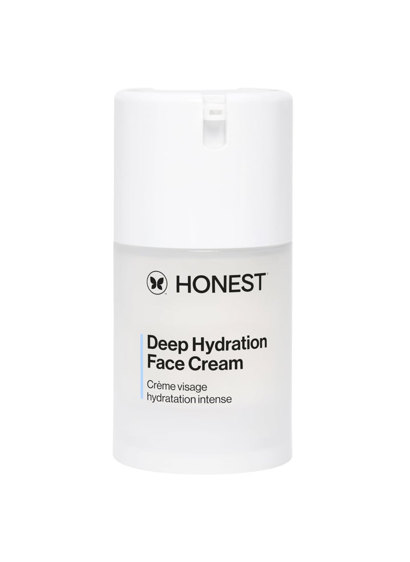 Honest Beauty Honest Beauty Deep Hydration Face Cream for All Skin Types | Supports Natural Moisture Barrier | Shea Butter + Baobab Seed Oil | EWG Verified + Cruelty Free | 1.7 fl oz 