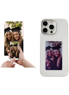 E Ink Phone Case for iPhone 13 Smart Ink Screen Phone Case, Inteligente DIY Four-Color Ink Screen, NFC Memory Case for iPhone with Photo Screen White