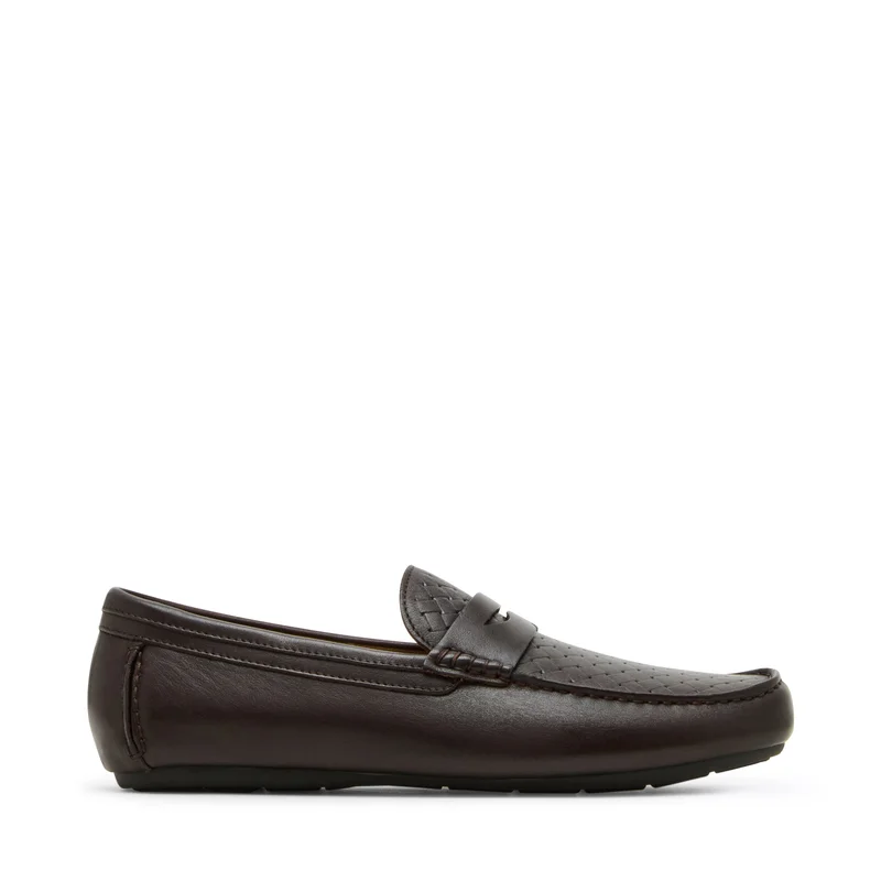ستيف مادن Kriston Textured Round Toe Loafers