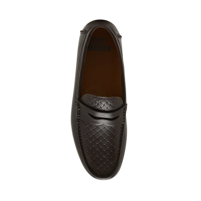ستيف مادن Kriston Textured Round Toe Loafers