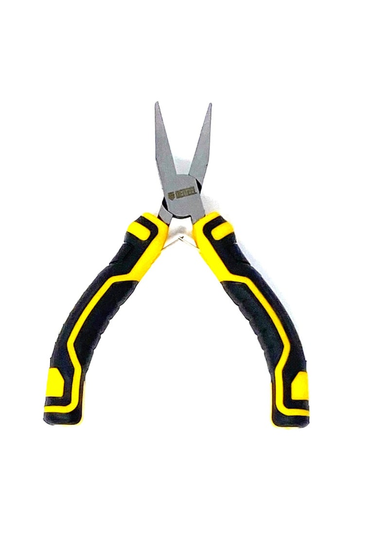 denzeL - Pliers Set 5 Pcs. Diagonal Long-nose End-cutting Bent-nose Flat-nose Pliers - Image 1
