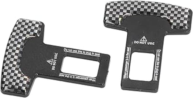 Car Alarm Stopper Safety Belt Buckle Canceler - 4PCS Universal Vehicle Belt Alarm Fix, Carbon Fiber & Aluminum Alloy Safety Belt Buckle for Car Alarm Stopping - Image 5
