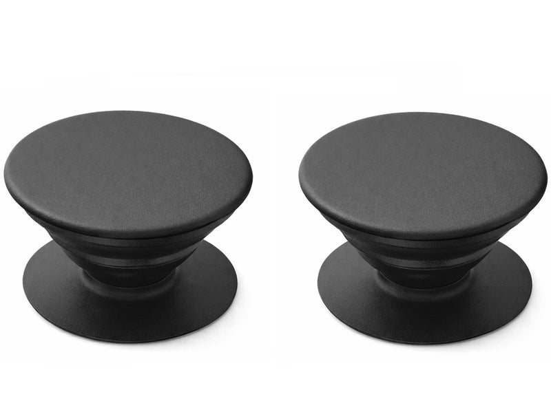 PRIMEEIGHT [2PCS] Phone Grip with Expanding Kickstand 3M Glue Adhesive Grip Black - Image 1