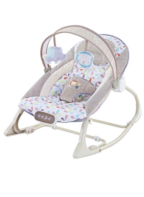 Miller Infant Bouncer With Soothing Music,  Calm Vibrations and Removable Toys Multicolor - A