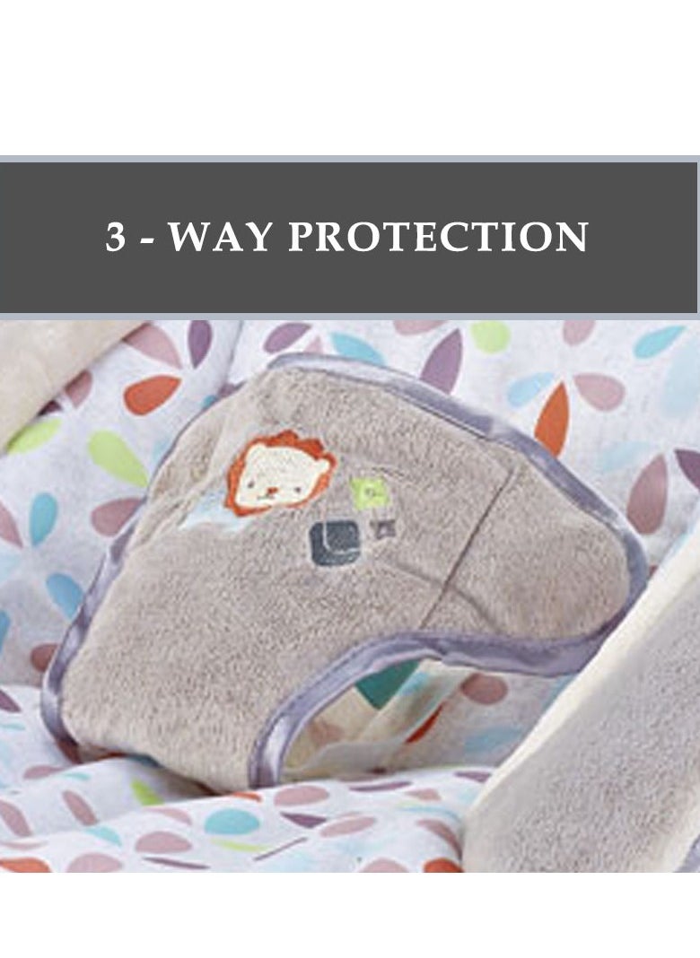Miller Infant Bouncer With Soothing Music,  Calm Vibrations and Removable Toys Multicolor - A