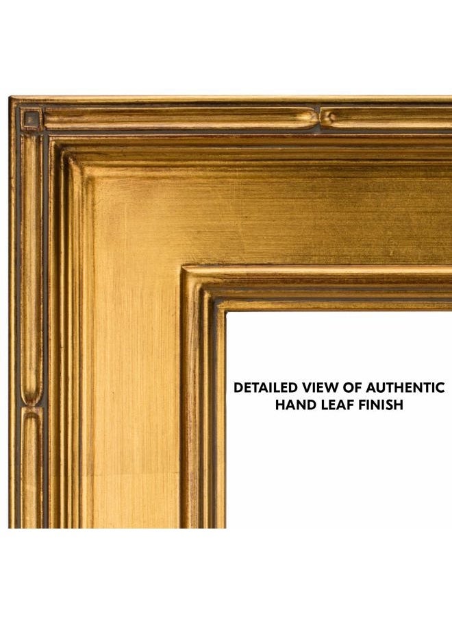 Creative Mark Museum Plein Aire Wooden Art Picture Frame - 16x20 Gold - 3.5-Inch-Wide Frames - Museum Quality Closed Corner Photo Frames - Image 3