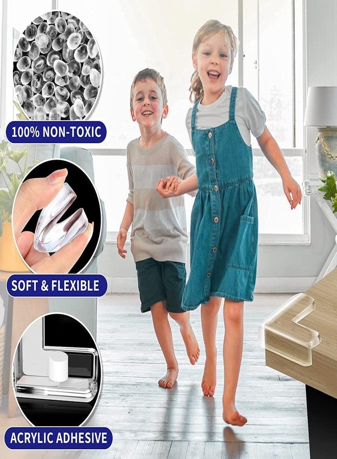 BRIGHTZONE Safety Corner Protectors Guards, Baby Proofing Safety Corner Clear Furniture Table Corner Protection, Kids Soft Table Corner Protectors for Child for Furniture Against Sharp (12) - Image 4