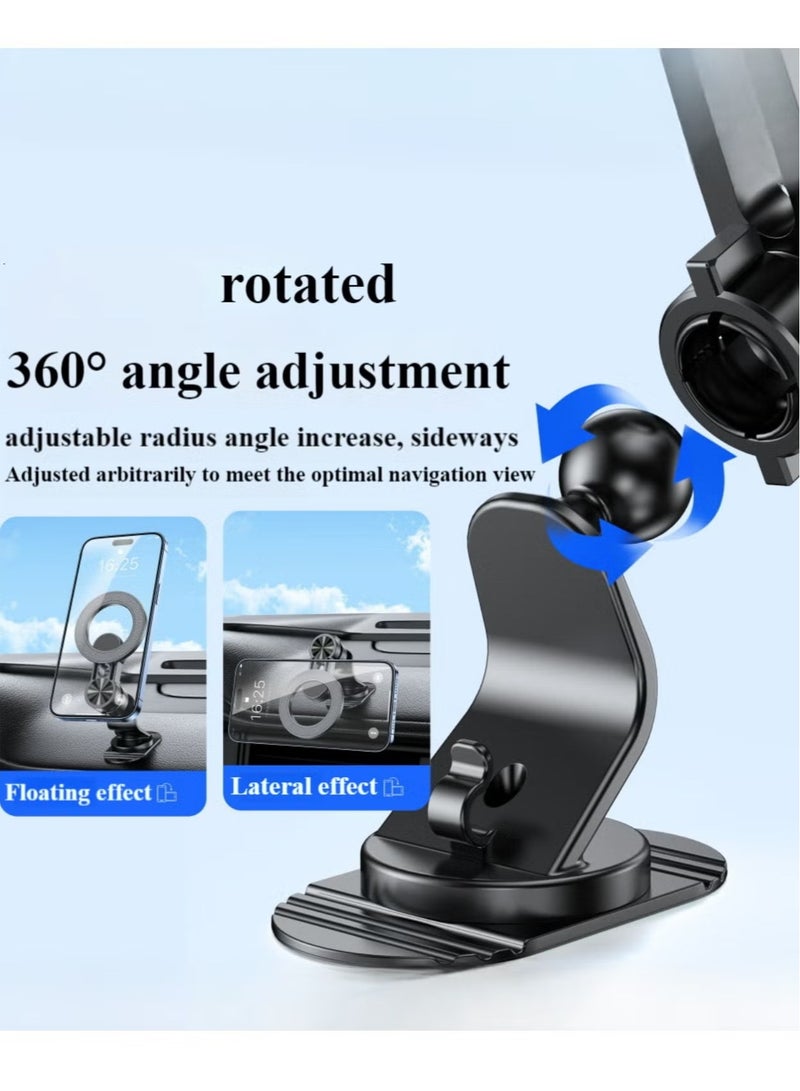 Magnetic car mobile phone holder, suitable for dashboard 360° rotatable car mobile holder, with super strong magnet, compatible with various mobile phones iPhone 15 14 13 12 series, Samsung, Huawei, etc. - Image 2