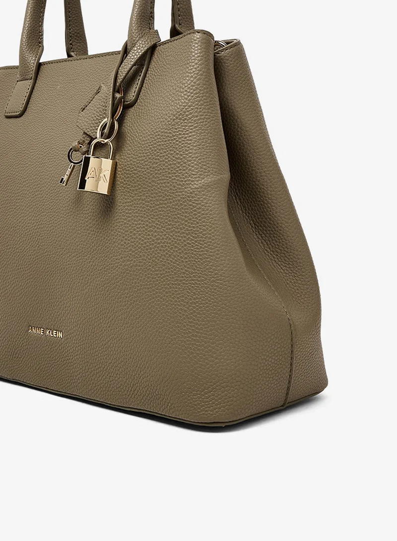 Anne Klein  Anne Klein Textured Zippered Satchel Bag for Women | Best Price UAE