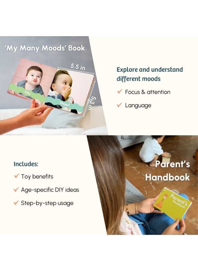 Curious Cub Montessori Learning Wooden Baby Toys11+ MonthsVisual Skills, Tactile Skills And Memory SkillsMontessori Toys For 1 Year OldBrain Development ActivitiesBaby Gift Set For New Born - Image 5