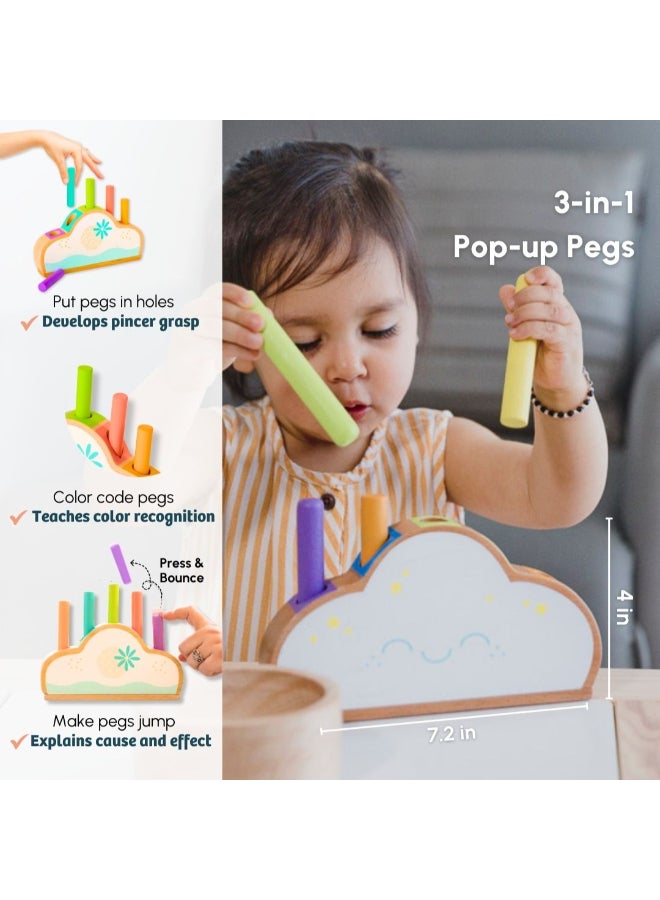 Curious Cub Montessori Learning Wooden Baby Toys11+ MonthsVisual Skills, Tactile Skills And Memory SkillsMontessori Toys For 1 Year OldBrain Development ActivitiesBaby Gift Set For New Born - Image 4