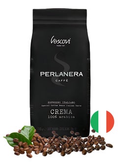 Vescovi Perlanera Crema Arabica Flavor Coffee Beans 1kg  (Pack of 1)  - Image 1