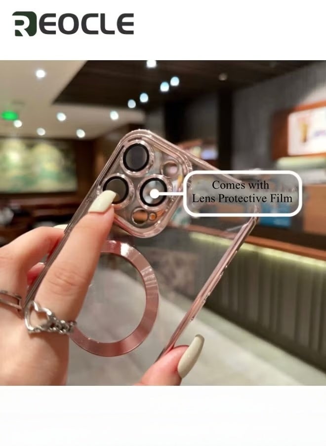 REOCLE Magnetic Clear Case for iPhone 14 Pro with Built-in Camera Lens Protector Ultra-thin Magnet Case for iPhone  14 Pro - Image 2