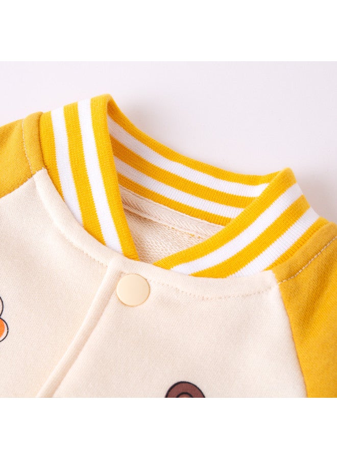 Doodle Home Baby Jacket Autumn Stylish Boys Baseball Jacket Trendy Kids Cardigan Infant Top Girls Fashion Outerwear - Image 3