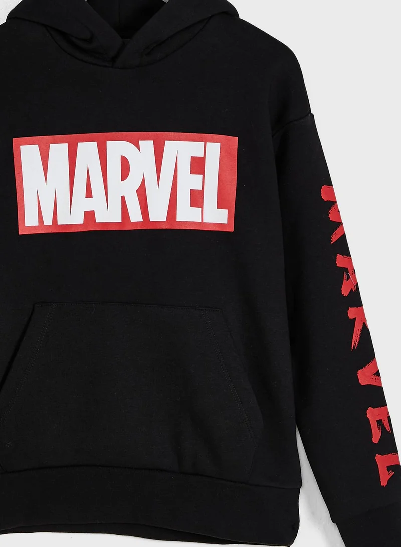 Jack & Jones Junior Youth Marvel Printed Hoodie