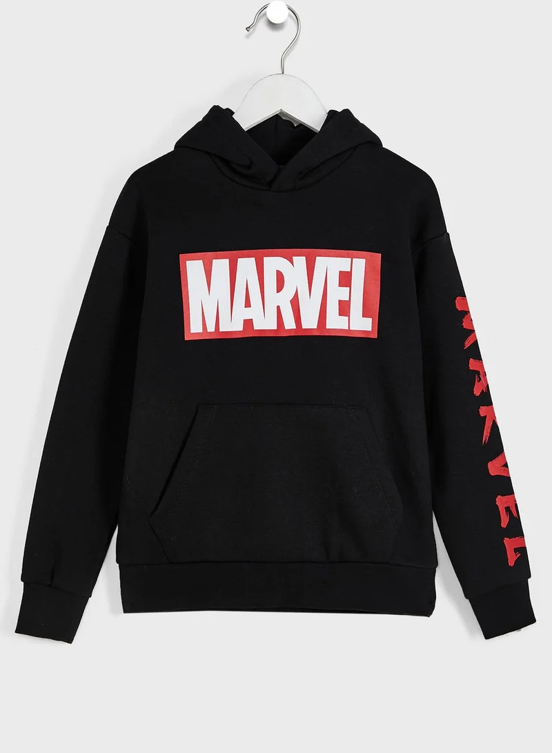 Jack & Jones Junior Youth Marvel Printed Hoodie