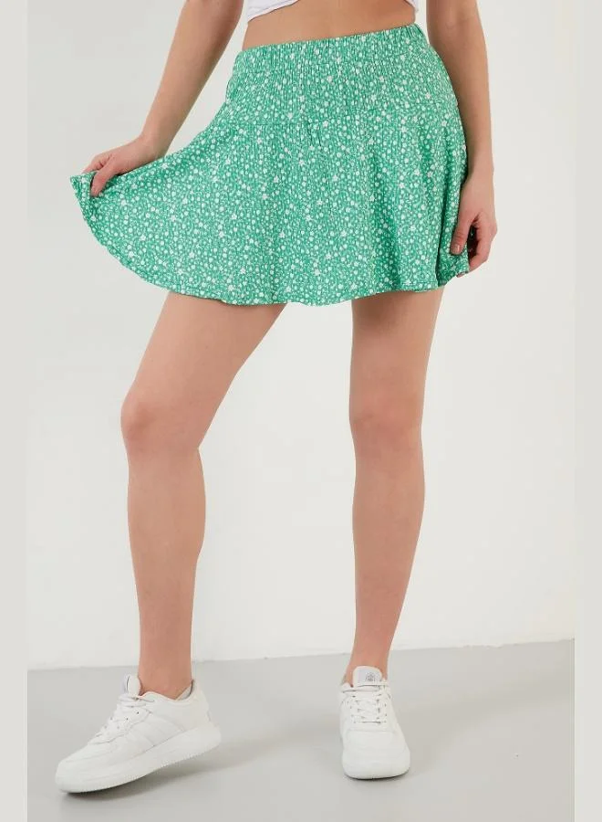 Lela Lela Patterned Elastic Waist Slim Fit Mini Shorts Skirt 3-Pack Women's SHORTS SKIRT 5864024S3